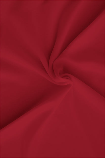 Red Mandarin Giza Cotton Shirt