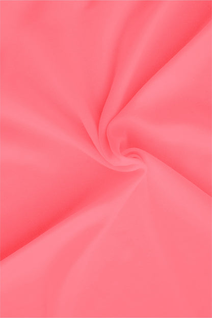 Salmon Pink Mandarin Collar Giza Cotton Shirt