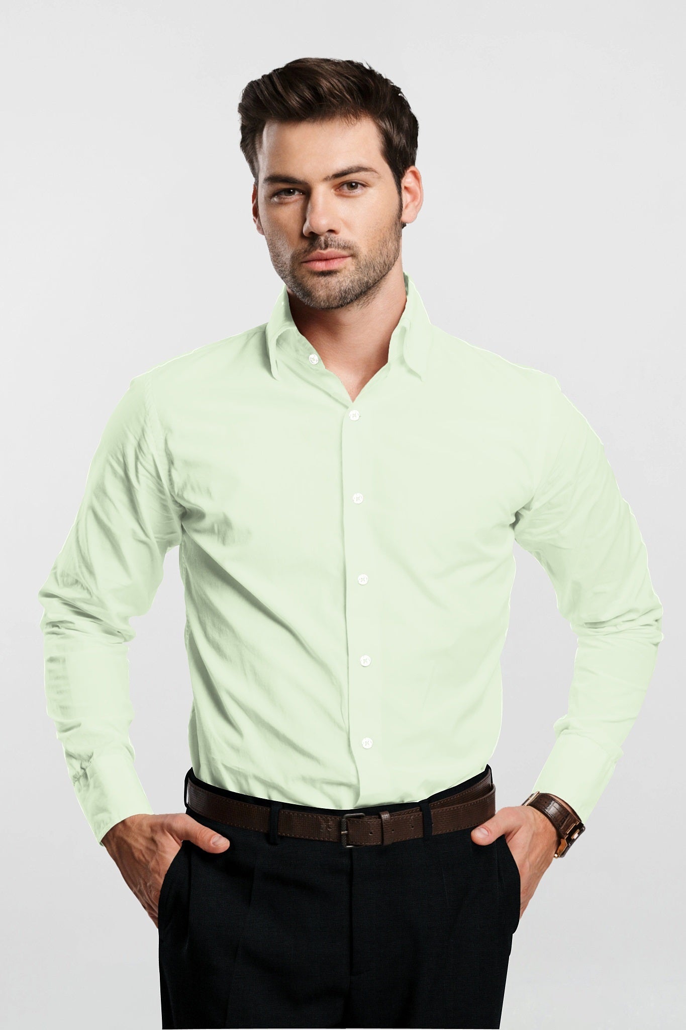 Laurel Green Giza Cotton Shirt