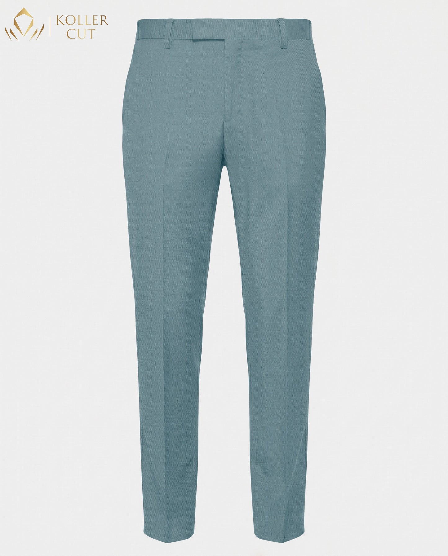 Nile Blue Wool Rich Slight Stretch Pant