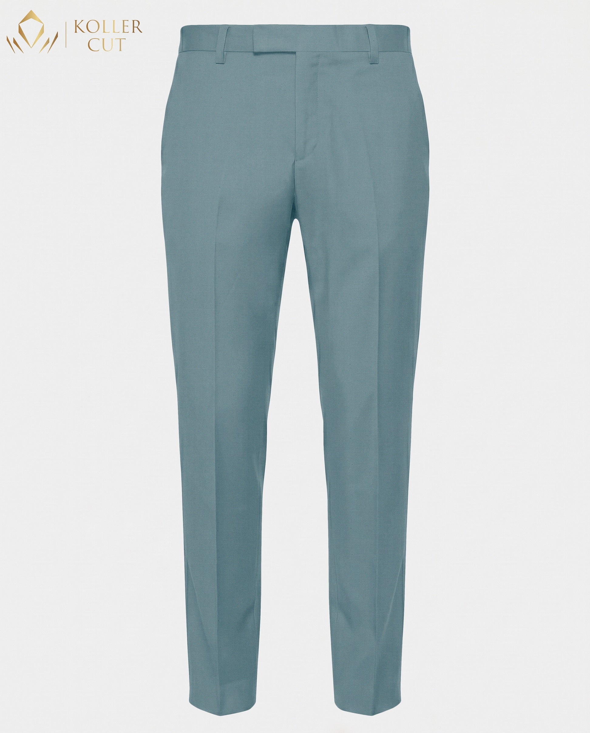 Nile Blue Wool Rich Slight Stretch Pant