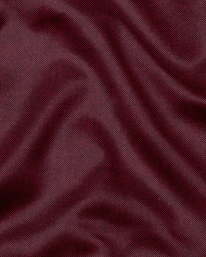 Oxblood Red Two Toned Premium Oxford Cotton Shirt