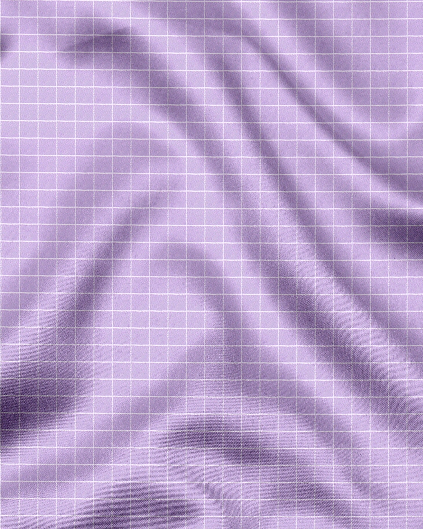 Passiflora Purple and Snow White Checks Cotton Shirt