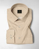 White With Latte Brown Hounds Tooth Checks Cotton Shirt