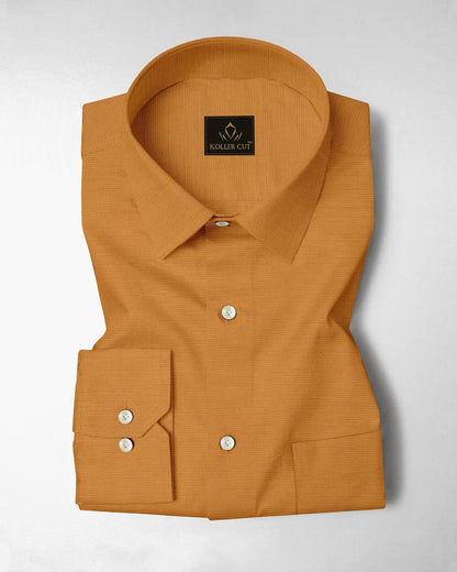 Apricot Yellow Luxurious linen shirt