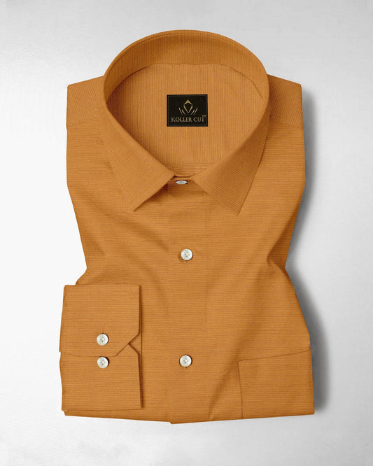 Apricot Yellow Luxurious linen shirt
