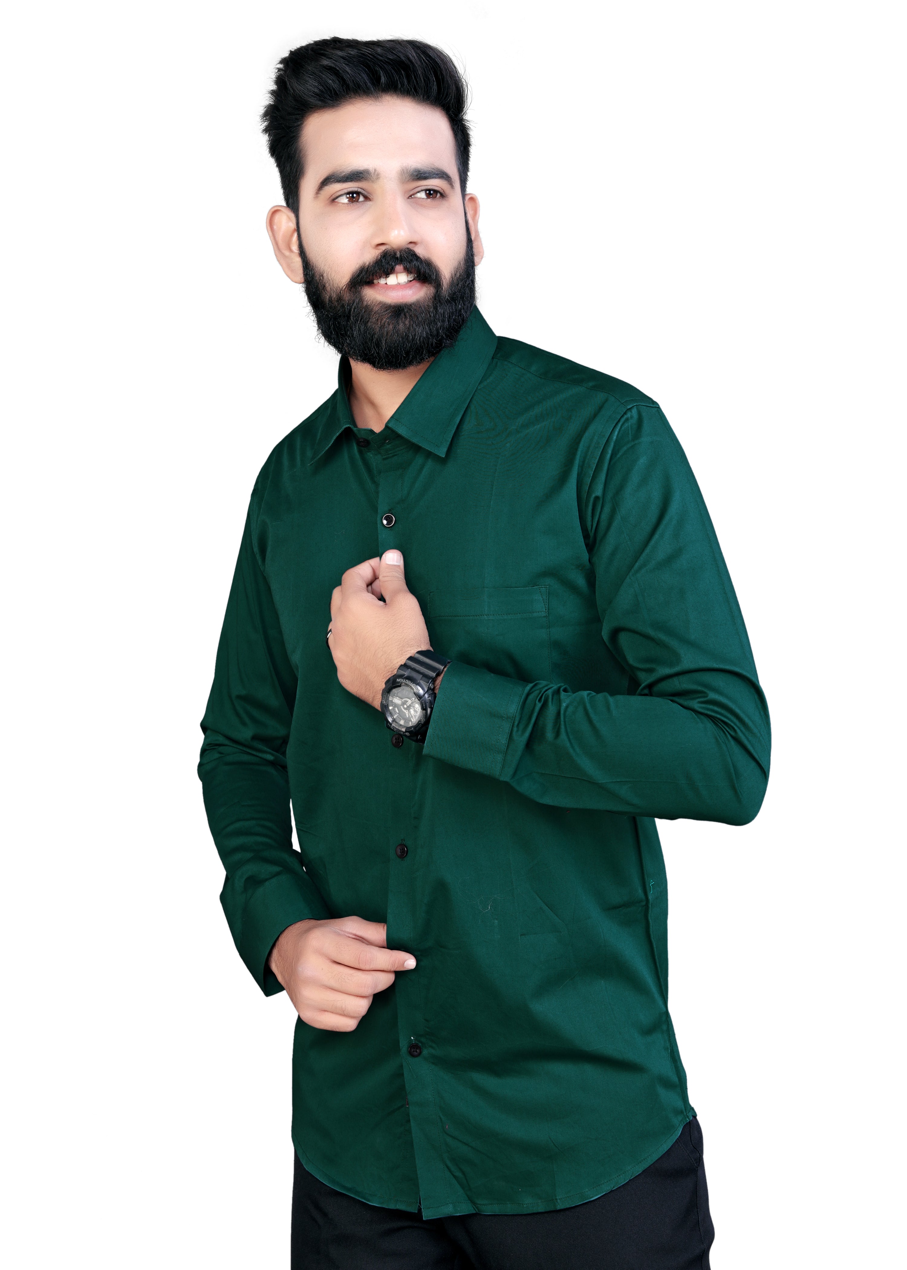 dark firozi colour shirt