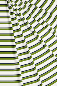 White with Moss green and Navy Wide Double Stripes Men's Cotton Shirt