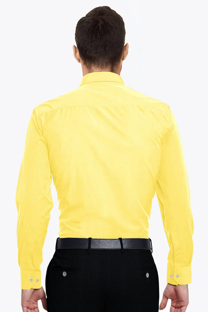 Lemon Yellow Luxurious Linen Shirt