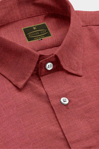 Raspberry Red Luxurious Linen Shirt