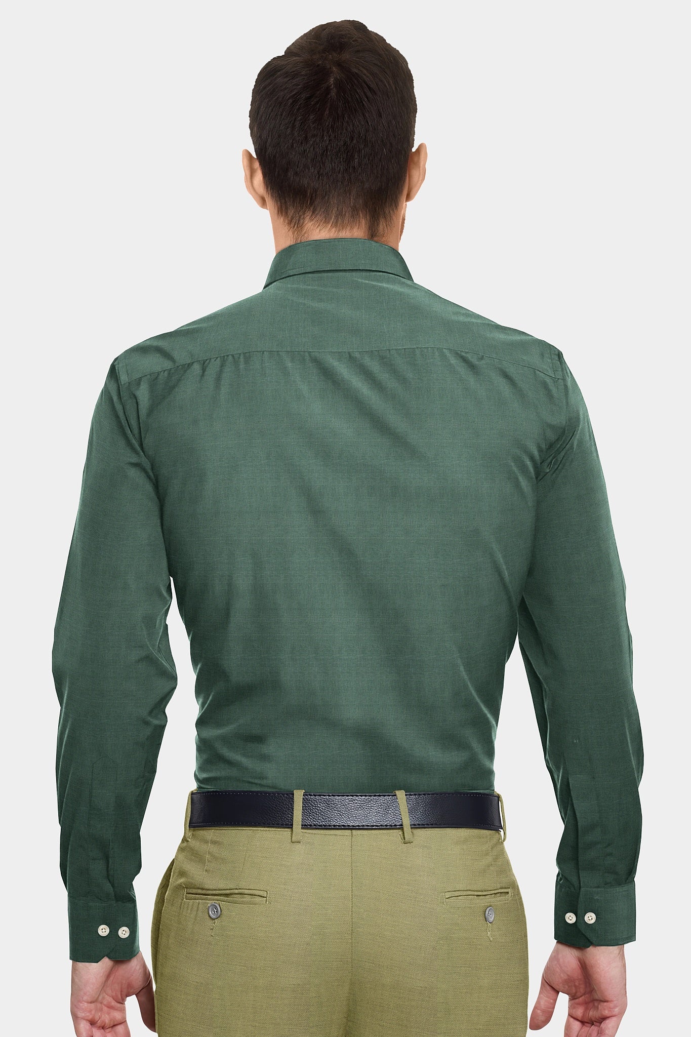 Hunter Green Luxurious Linen Shirt