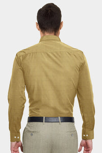 Dijon Mustard Luxurious Linen Shirt