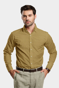 Dijon Mustard Luxurious Linen Shirt