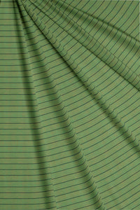 Parrot Green and Yellow Chalk Stripes Linen Shirt