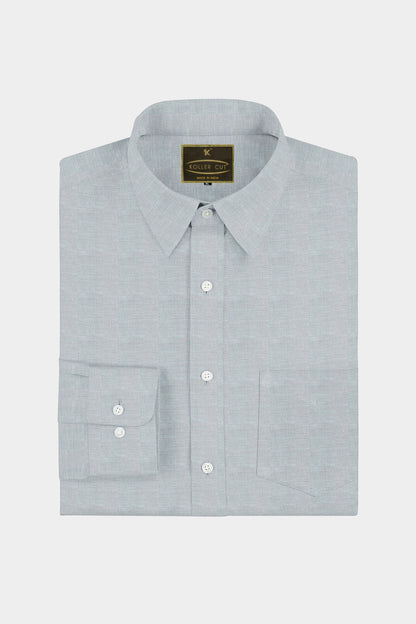 Cloud Grey Men's Luxurious Linen shirt